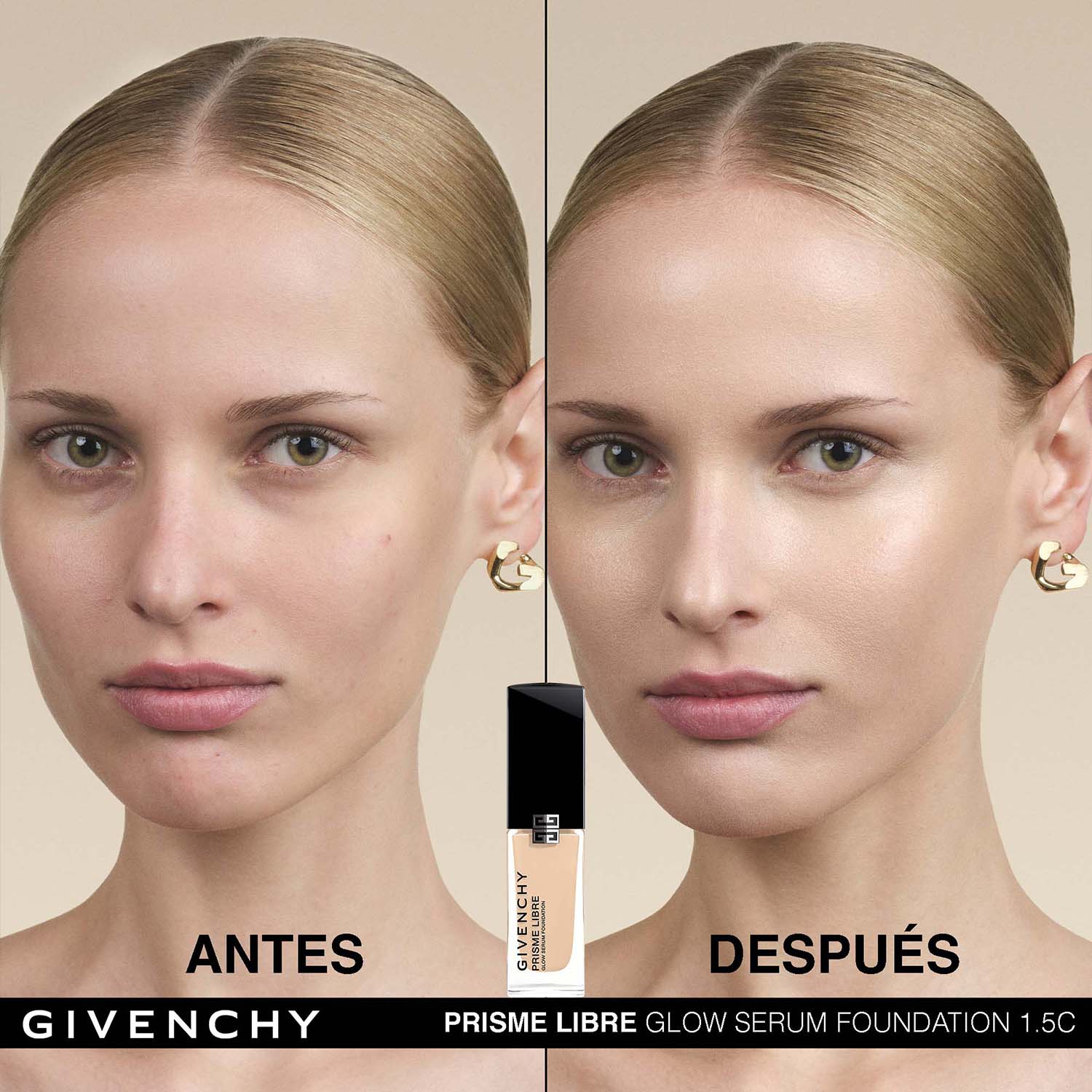 PRISME LIBRE GLOW SERUM FOUNDATION. BASE DE MAQUILLAJE EN SUERO QUE MEJORA LA PIEL, LUMINOSIDAD 24H E HIDRATACIÓN 48 H (BASE DE MAQUILLAJE EN SUERO)